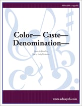 Color-- Caste-- Denomination-- SSAA choral sheet music cover